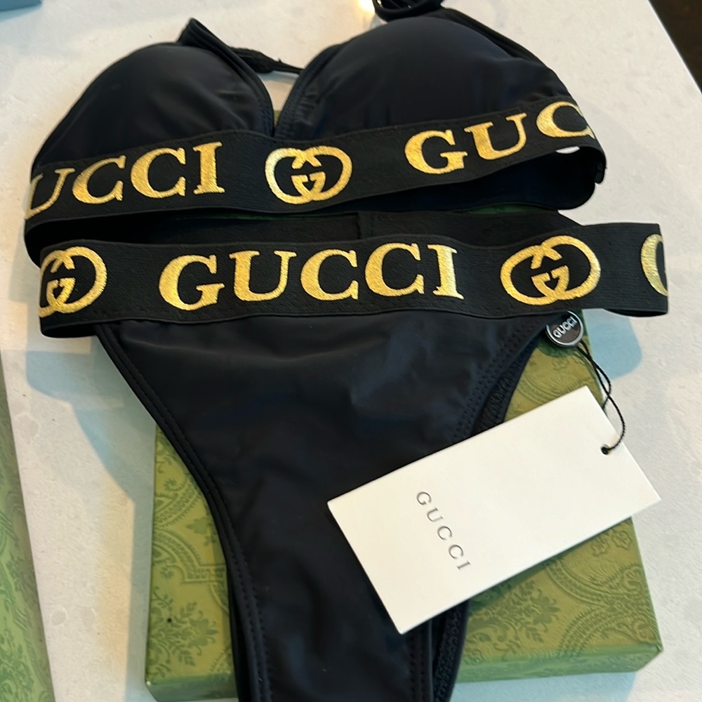 Black Gucci bikini